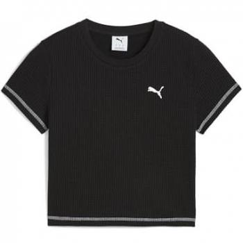 PUMA Damen T-Shirt DARE TO aus strukturiertem Material