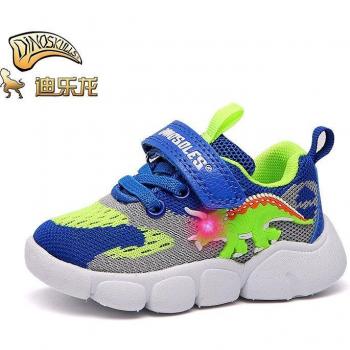 Zapatillas resplandecientes de dinosaurios