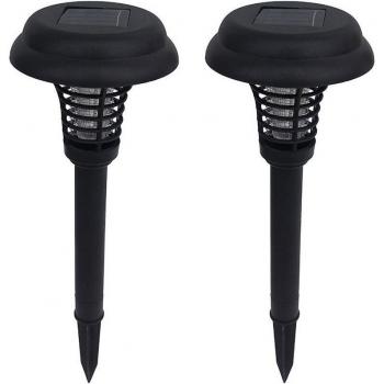 Lámpara de jardín solar con Zapper de insectos