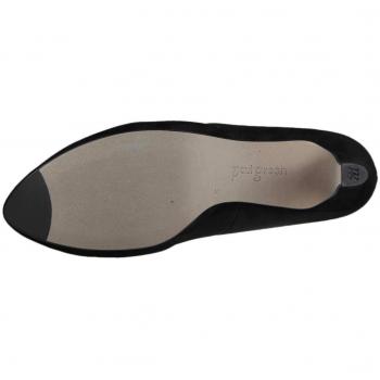 Paul Green Pumps 2634-018, Rauleder, Schwarz, Damen EU 4,5/37,5