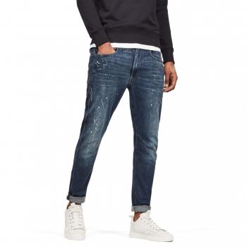 G-STAR RAW Herren D-STAQ 3D Slim Jeans – Limited Edition mit Lederakzenten