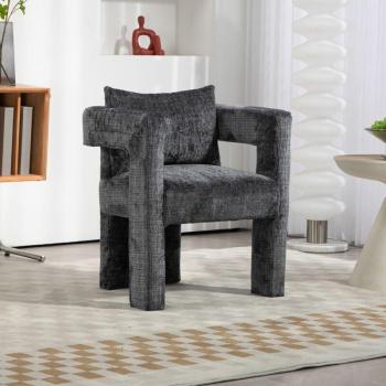 Okwish Wohnzimmer & Esszimmer Chenille Stuhl – Elegantes, modernes Design