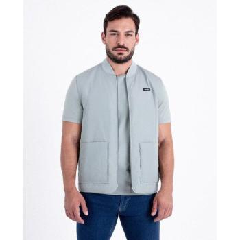CK Chaleco de Tejido Sarga para Hombre