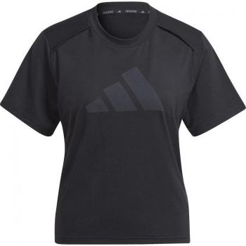 Top Performance Noir con Logo Adidas Donna