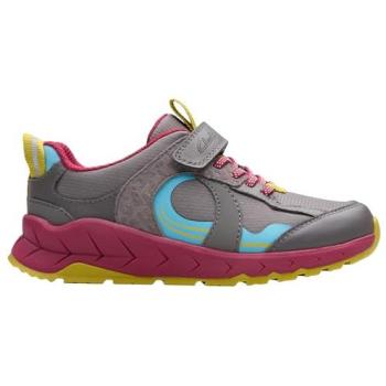 Clarks Selva Hero Dark Grey Youth Trainers – Size 2.5