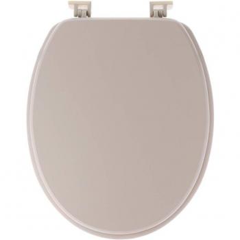 WC Abattant 18 en MDF beige, système d’attache plastique