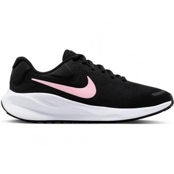 Nike Revolution 7 Mujer Running Asfalto Negro