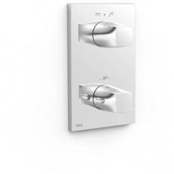 Tres THERM-BOX Chromteil für 2-Wege Unterputz
