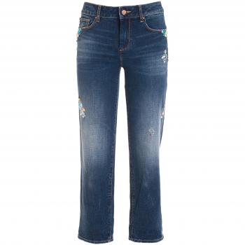 Calça Jeans Cropped com Design Perfeito em Denim