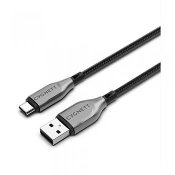 Câble USB‑C vers USB‑A Armoured 60 W – Noir (Neuf)