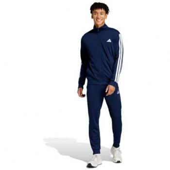 Basic Adidas 3‑Striped Track Suit – Male, Dark Blue, Size S/Tall