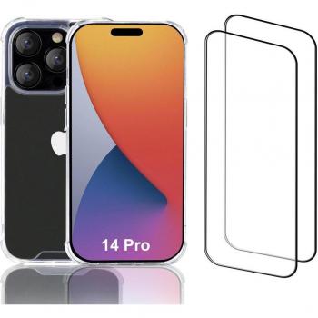 Coque Durable iPhone 14 Pro + 2 Films de Protection