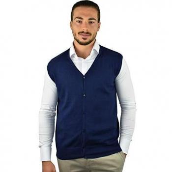 Vestito a maniche corte American in cashmere setoso – Uomo