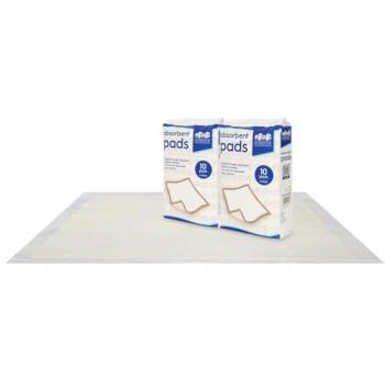 Large Capacity Incontinence Mattress Pads – 60×89 cm, 20 Pieces