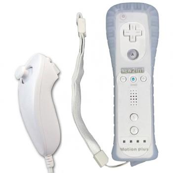 Control Remoto CooleedTEK con Nunchuk y Motion Plus para Wii y Wii U