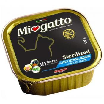 Miogatto Steril Azzurro e Salmone 100 g
