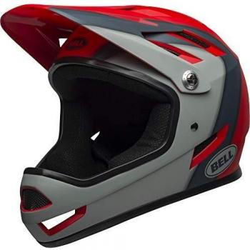 BELL Unisex's Sanction MTB Full Face Helmet, Presences Matte Crim, Medium/55-57 cm