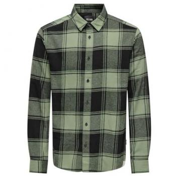 Only & Sons Camicia ONSGudmund Classico Verde chiaro / Nero