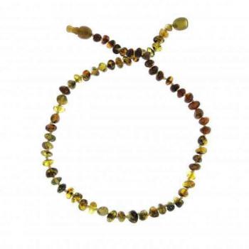 Collier d'ambre de la Baltique gris