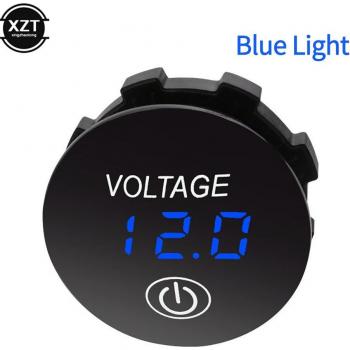 Digitale Voltage Meter voor Auto en Motorfiets 5V-48V met Aan/Uit Schakelaar