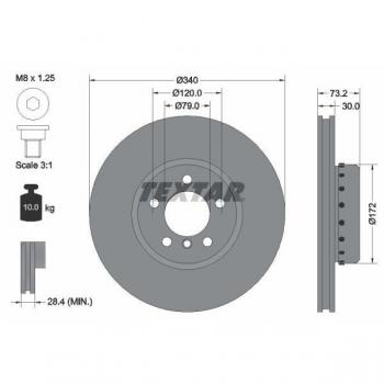 Disque de frein TEXTAR 92264925 – Spécial 3 Berline