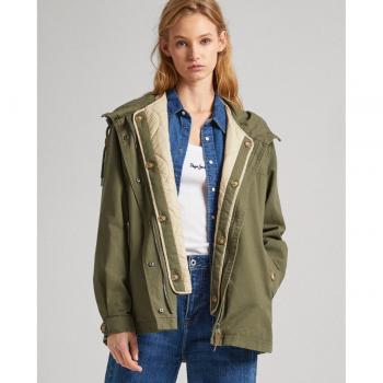 Parka Deportiva Mujer con Capucha y Chaqueta Pequeña