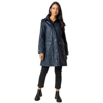 Roman Waxed Longline Hooded Coat