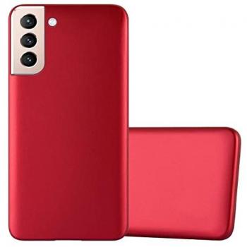 Samsung S22+ Cadoba Housse Rouge Métal TPU