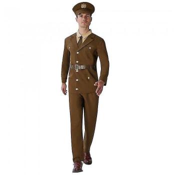 Uniforme de soldado de la Primera Guerra Mundial para hombres en verde