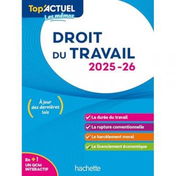 Top'Actuel Droit du travail  2025-2026 (Broché)