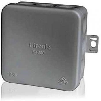 Boîte étanche F-Tronic IP55, 80x80x37mm, gris, sans halogènes