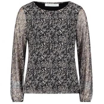 Donna Camicia Nero Off-White Betty & Co