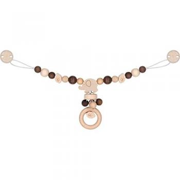Chaîne d’accessoire pour poussette : Élément éléphant Marron