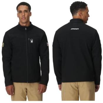 Full-Zip Black Spyder Wengen Bandit XL Mens