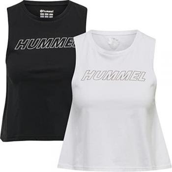 Hummel Crop-Tops Baumwolle Damen TE Cali Noir XS