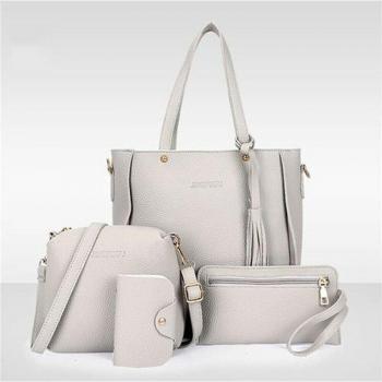 Luxuriöses Damen-Lederhandtaschen-Set