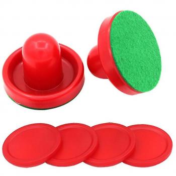 Pucks 96 mm pour Table Air Hockey – Kit Rouge (8 pièces)