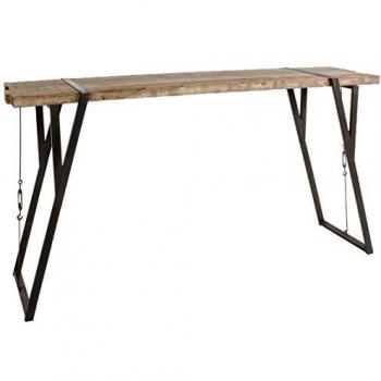 Mesa de bar estilo industrial Blocks 200x54 cm