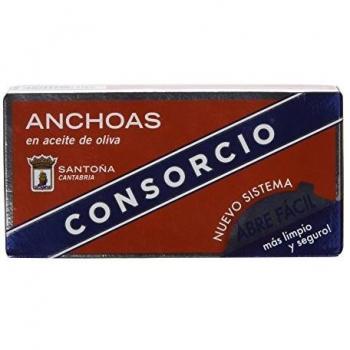 Filetes de Anchoas Aceitunas Consorcio 45g