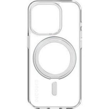 Decoded Recycled Plastic Loop Stand Backcover iPhone 15 Pro Transparant (iPhone 15 Pro), Smartphone Hülle, Transparent