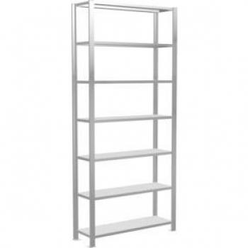 Rayonnage d’atelier Schulte Lagertechnik Aristo‑Clip Porte‑face Gris 2300x300x1000