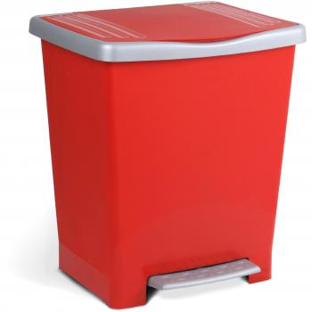 Cubo Pedal Milenium Rojo 23 L