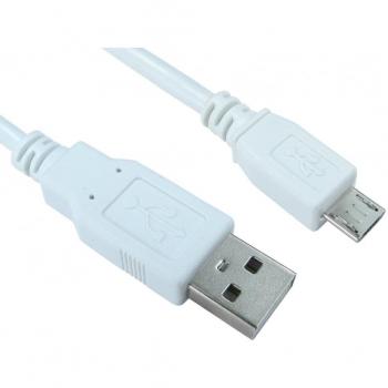 Cables Direct USB 2.0 Type A to Micro B Cable, 0.5m, White