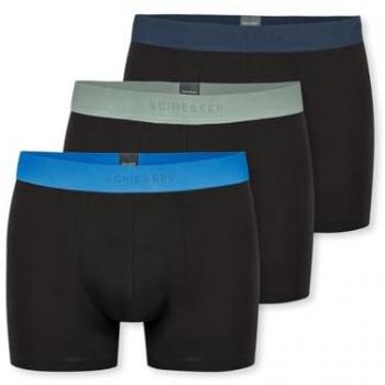 Schiesser Herren Boxershort M, 3er Pack – Blue Edition