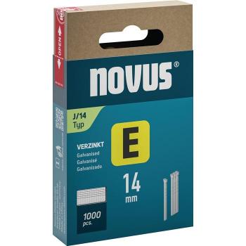 Agrafeuses Type J : Clous Novus 14 mm, 1000 unités