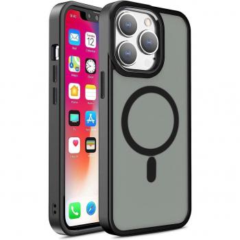 MagSafe Compatible Black Matte iPhone 15 Phone Case