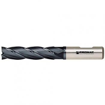 Fresa Din844 Tipo N 10 mm, L.53 mm, HSS‑Co8 TiCN, Weldon Z.4 Pro