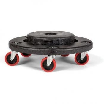Rubbermaid Leiser Transportroller für BRUTE-Behälter, schwarz