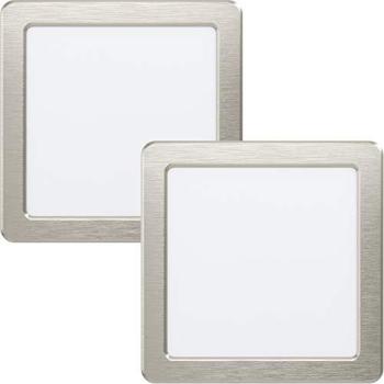 Two‑Piece Satin Nickel Ceiling/Wall Spotlight Set – 10.5 W LED