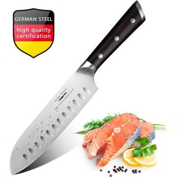 Coltello da Cucina Aroma House 7 Confezione Regalo Santoku UltraTagliente